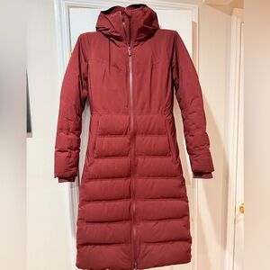Lululemon Athletica Maroon Puffer Coat
